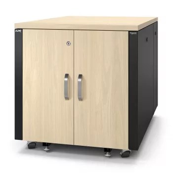 APC NetShelter Soundproof 12U server spinta, klevo spalvos
