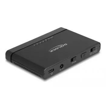 DeLOCK USB Type-C keitiklis M.2 NVMe SSD ir SATA SSD/HDD su klonavimo funkcija