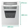 Leitz IQ Office dokumentų smulkintuvas P4, kryžminis smulkinimas, 22,3 cm, 4 x 40 mm, 23 l, 225 lapų, 55 dB