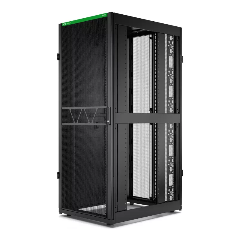 APC NetShelter SX Server Rack Gen 2, 42U, 1991x800x1070 mm, su šoninėmis plokštėmis, juodas