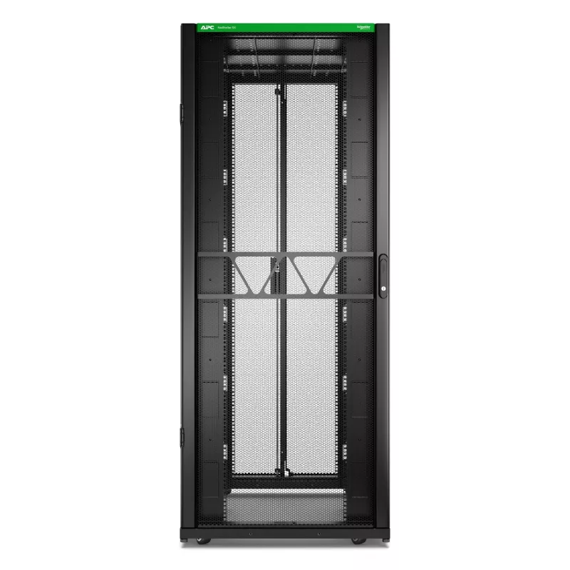 APC NetShelter SX Server Rack Gen 2, 42U, 1991H x 800W x 1200D mm, su šoninėmis plokštėmis, juodas