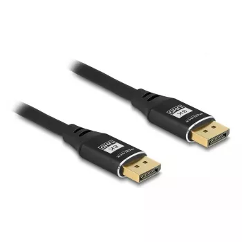 DeLOCK DisplayPort kabelis 8K 60 Hz 1 m juodas metalinis