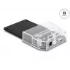 DeLOCK SuperSpeed USB Docking Station 2,5 colio SATA HDD SSD juoda