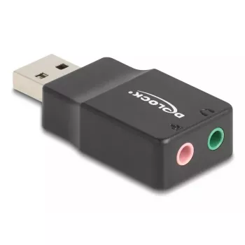 DeLOCK 66634 išorinė USB garso plokštė, USB-A → 2 × 3,5 mm