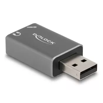 DeLOCK išorinis USB garso adapteris USB-A (vyriškas) į 2 × 3,5 mm stereo lizdus