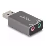 DeLOCK išorinis USB garso adapteris USB-A (vyriškas) į 2 × 3,5 mm stereo lizdus