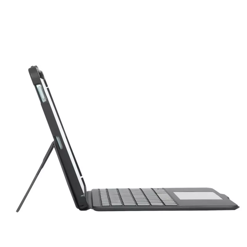 Targus VersaVu Bluetooth klaviatūros dėklas iPad (M2) 11 colių, iPad (10 kartos) 10,9 colių, iPad Air (5 ir 4 kartos) 10,9 colių, iPad Pro (4, 3, 2 ir 1 kartos) 11 colių – QWERTY JAV anglų, juoda