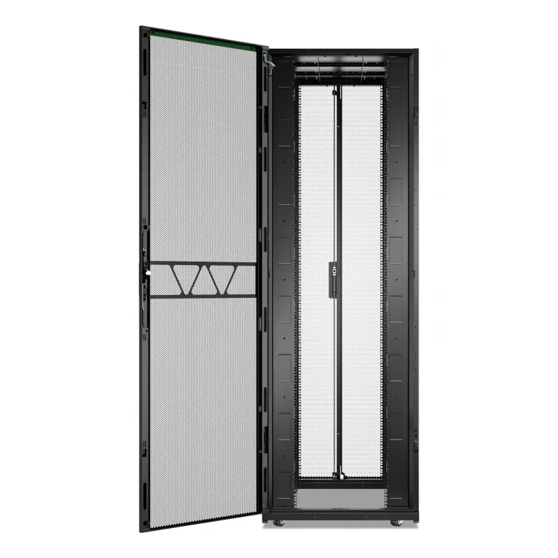 APC NetShelter SX, serverinis stovas, Gen 2, 52U, 2436H x 800W x 1200D mm, su šoninėmis sienelėmis, juodas