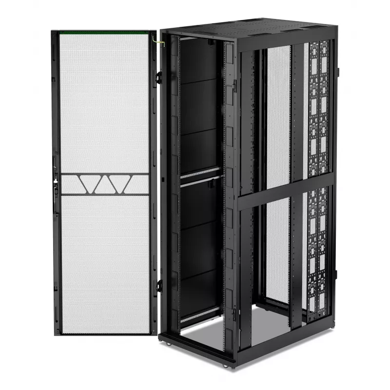APC NetShelter SX, serverinis stovas, Gen 2, 52U, 2436H x 800W x 1200D mm, su šoninėmis sienelėmis, juodas