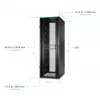 APC NetShelter SX, serverinis stovas, Gen 2, 52U, 2436H x 800W x 1200D mm, su šoninėmis sienelėmis, juodas