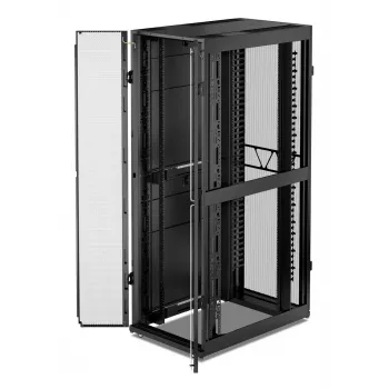 APC NetShelter SX tinklo stovas, 48U, 2258H x 750W x 1200D mm, su šoninėmis plokštėmis, juodas