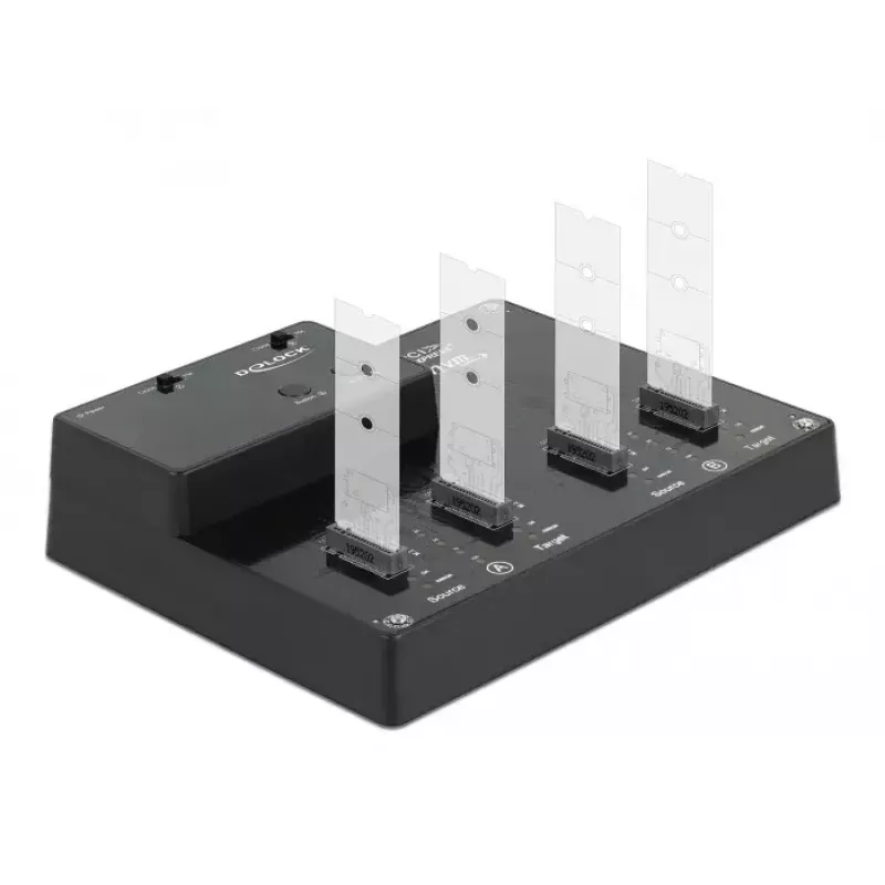 Docking stotelė Delock 64124 USB 3.2 Gen 2 Type-C juoda M.2 SSD