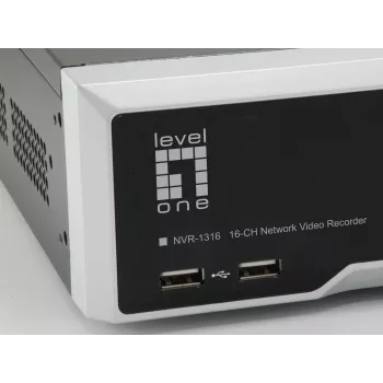 Vaizdo registratorius LevelOne GEMINI NVR-1316, 16 kanalų, H.265, 4K