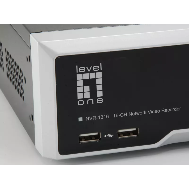 Vaizdo registratorius LevelOne GEMINI NVR-1316, 16 kanalų, H.265, 4K
