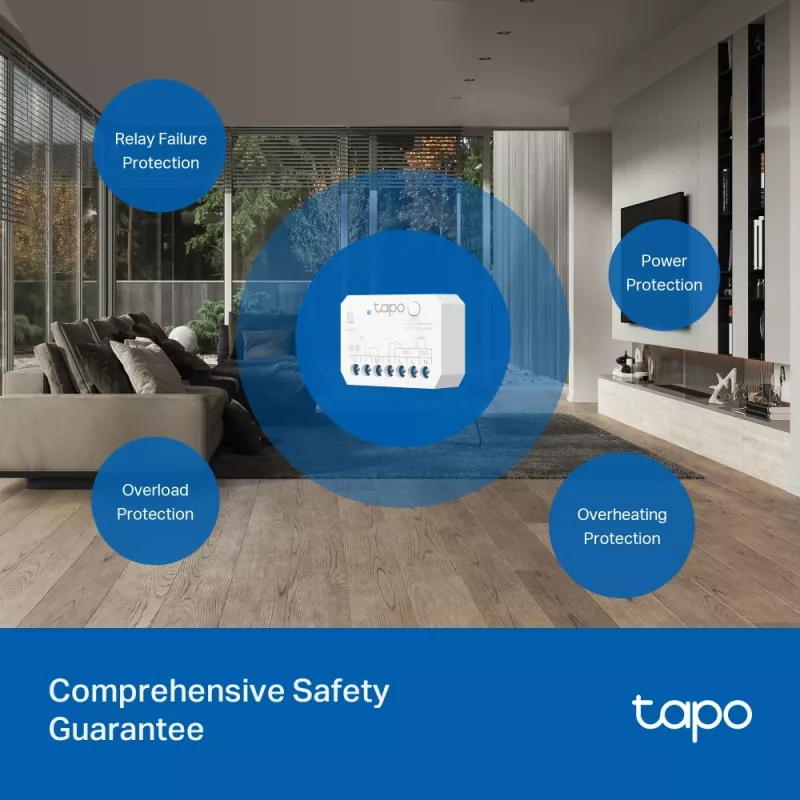 TP-Link TAPO S110E(UN) išmanusis namų jungiklis 7 kanalų