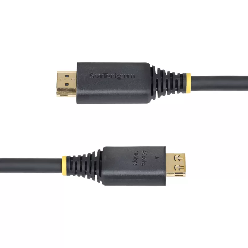 StarTech.com 5m HDMI laidas su fiksuojančiomis jungtimis, 4K 60Hz/1440p 144Hz, HDR10/HDCP 2.2/ARC, 18Gbps, UHD, TPE apvalkalas