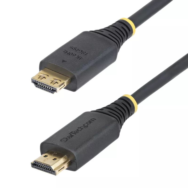 StarTech.com 50cm HDMI kabelis su griebiamomis jungtimis, 4K 60Hz/1440p 144Hz, HDR10/HDCP 2.2/ARC, 18Gbps, UHD, TPE apvalkalas
