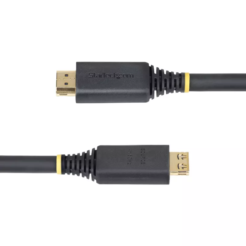 StarTech.com 10 m aktyvus HDMI 2.0 laidas su griebiamomis jungtimis, 4K 60Hz/1440p 144Hz, HDR10/HDCP 2.2/ARC, 18 Gbps, TPE apvalkalas