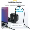 StarTech.com 15 cm USB-C įkrovimo laidas, 60W (3A) PD, dviejų sluoksnių pintas nailono/TPE apvalkalas, patvarus USB-C įkrovimo laidas, USB 2.0 nešiojamojo kompiuterio įkrovimo laidas