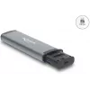 Kortelių skaitytuvas DELOCK USB 5 Gbps su SD ir MicroSD lizdais, USB 3.2 Gen 1 Type-A/Type-C, kabeliai ir adapteriai, juoda/pilka