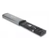 Kortelių skaitytuvas DELOCK USB 5 Gbps su SD ir MicroSD lizdais, USB 3.2 Gen 1 Type-A/Type-C, kabeliai ir adapteriai, juoda/pilka