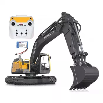 Radijo bangomis valdomas ekskavatoriaus modelis Jamara 406300 Volvo EC160E 1:16 su elektriniu varikliu
