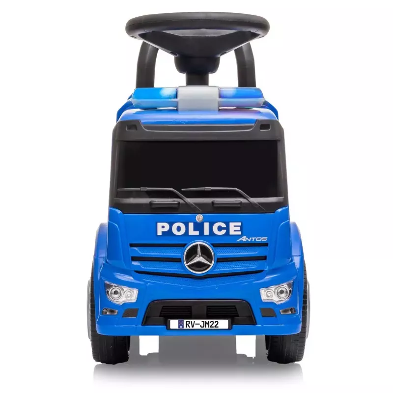 Vaikiškas automobilis Jamara Mercedes-Benz Antos Policija 4 ratai LED šviesos efektai