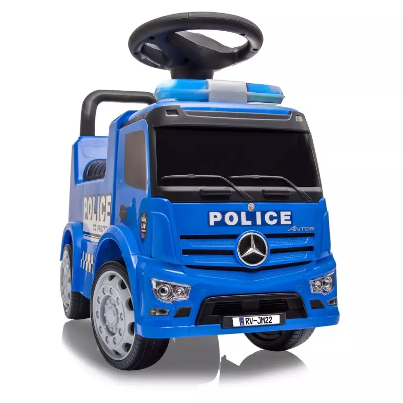 Vaikiškas automobilis Jamara Mercedes-Benz Antos Policija 4 ratai LED šviesos efektai