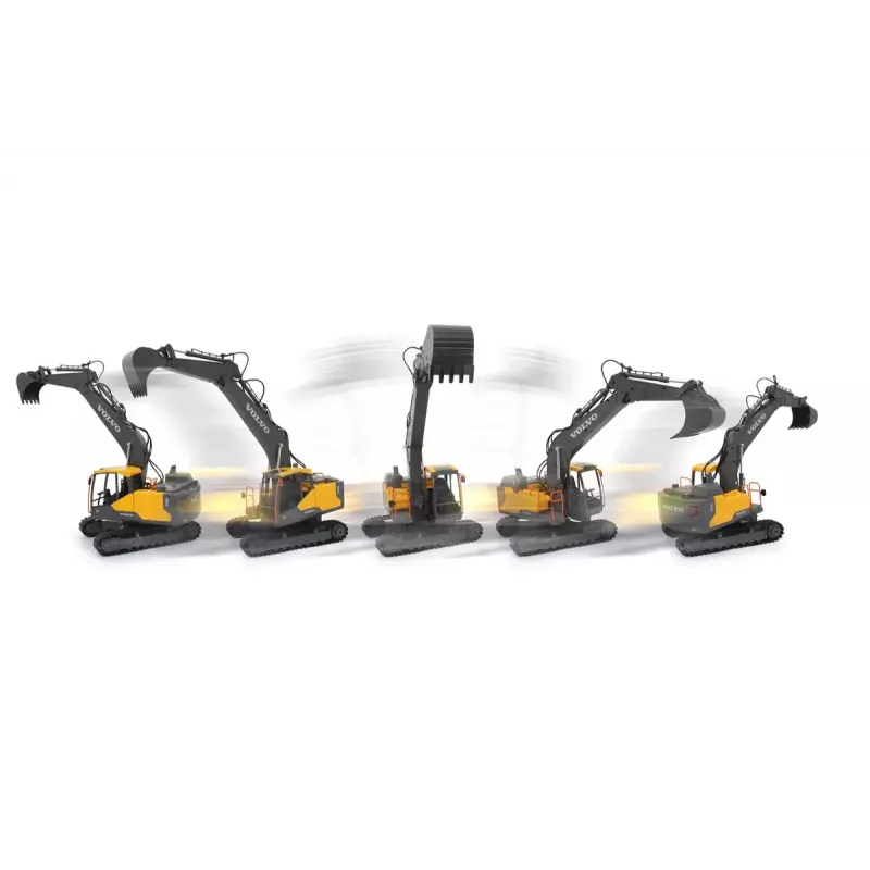 Radijo bangomis valdomas elektrinis ekskavatorius Jamara Volvo EC160E