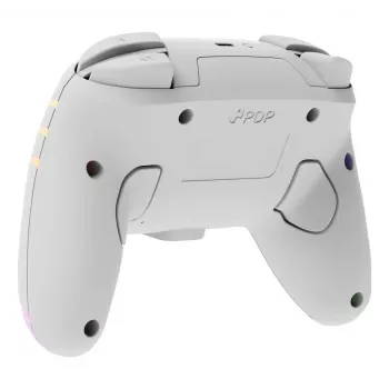 PDP Afterglow Wave White belaidis valdiklis su RGB apšvietimu, skirtas Nintendo Switch ir Nintendo Switch OLED