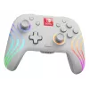PDP Afterglow Wave White belaidis valdiklis su RGB apšvietimu, skirtas Nintendo Switch ir Nintendo Switch OLED