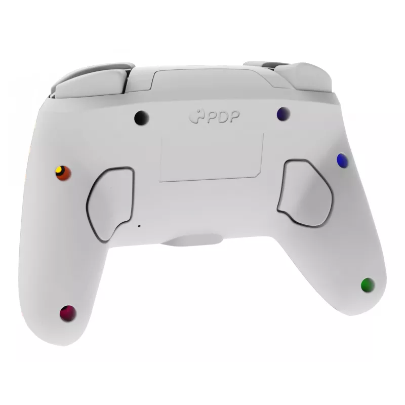 PDP Afterglow Wave White belaidis valdiklis su RGB apšvietimu, skirtas Nintendo Switch ir Nintendo Switch OLED