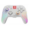PDP Afterglow Wave White belaidis valdiklis su RGB apšvietimu, skirtas Nintendo Switch ir Nintendo Switch OLED