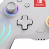 PDP Afterglow Wave White belaidis valdiklis su RGB apšvietimu, skirtas Nintendo Switch ir Nintendo Switch OLED