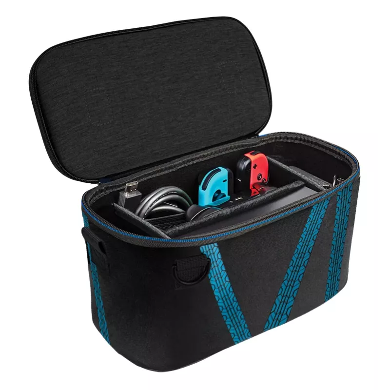 Kietasis dėklas PDP Nintendo Switch Kart Drift Overnight Case GLOW juodas mėlynas