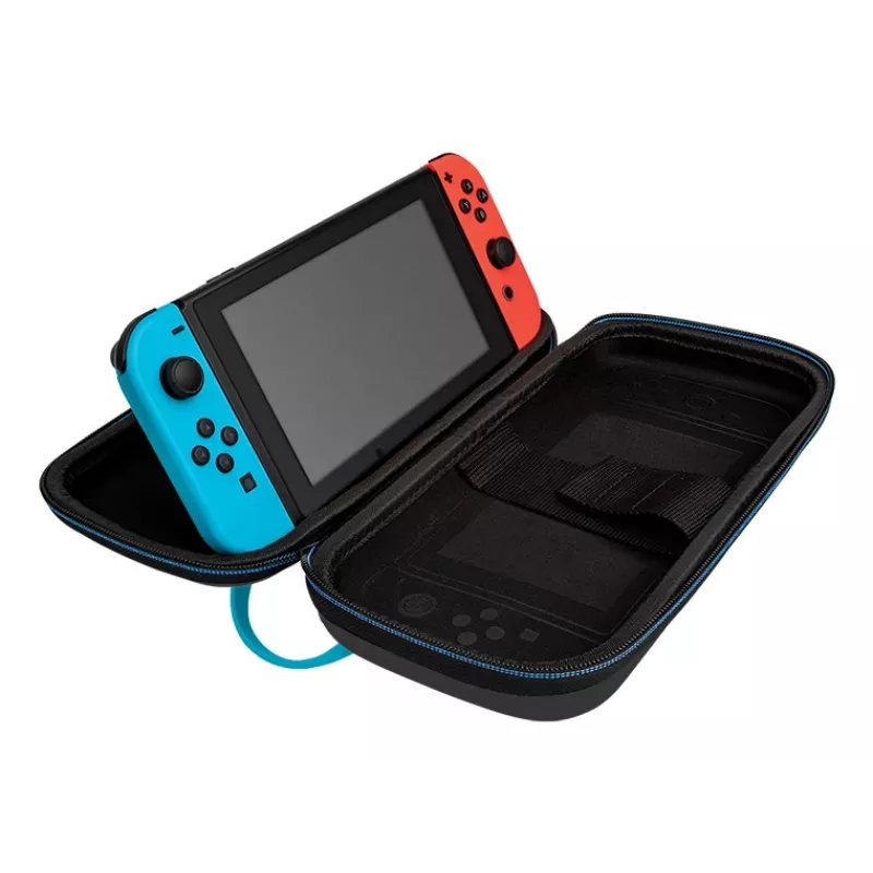 Kietasis dėklas PDP Nintendo Switch Kart Drift Overnight Case GLOW juodas mėlynas