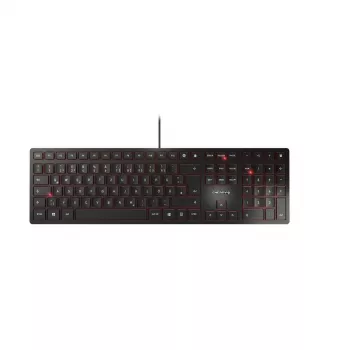 CHERRY KC 6000 SLIM klaviatūra USB Nordic Juoda