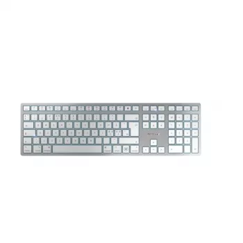 CHERRY KW 9100 SLIM FOR MAC klaviatūra universali USB + Bluetooth QWERTY angliškas sidabrinis