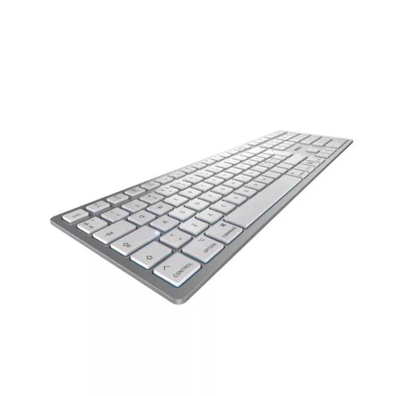 CHERRY KW 9100 SLIM FOR MAC klaviatūra universali USB + Bluetooth QWERTY angliškas sidabrinis