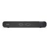 KVM jungiklis Belkin Universal 2nd Gen — 2 prievadų, saugus, HDMI/DisplayPort, 4K@60Hz, USB klaviatūra/pelė, juodas, montavimui į stelažą