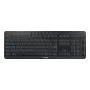 Cherry Stream ultimate pilno dydžio AZERTY klaviatūra, USB + RF belaidis + Bluetooth, žirkliniai jungikliai, LED foninis apšvietimas, juoda
