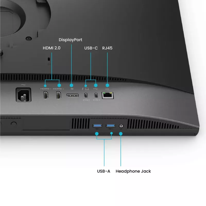 Monitorius BenQ PD2770U 27 colių 4K UHD (3840×2160) IPS LCD, 5 ms, 400 cd/m², USB 3.2 stotelė, VESA, reguliuojamas aukštis
