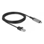 Tinklo kabelis DELOCK USB Type-C į RJ45 Gigabit Ethernet Cat6, 3 m, antracitas/juoda