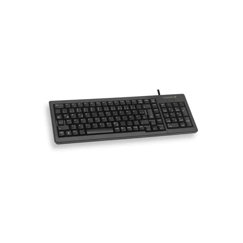 CHERRY XS G84-5200 kompaktiška klaviatūra, laidinė, USB/PS2, juoda, (QWERTY – JK)
