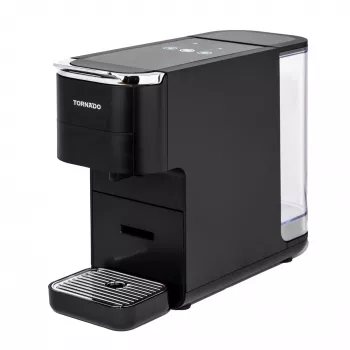 TORNADO TCM7042-GS | 5-in-1 daugiakapsulinė kavos aparatas, kavos aparatas, 1,5 L, kavos kapsulės, malti kavos pupelės, 1350 W, juoda