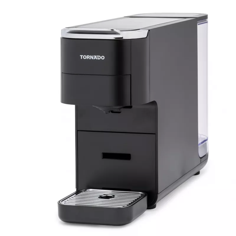TORNADO TCM7042-GS | 5-in-1 daugiakapsulinė kavos aparatas, kavos aparatas, 1,5 L, kavos kapsulės, malti kavos pupelės, 1350 W, juoda