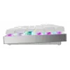 Belaidė žaidimų klaviatūra CHERRY MX 8.2 Pro TMR — Tenkeyless, QWERTZ vokiška, USB + RF + Bluetooth, RGB, sidabrinė/balta