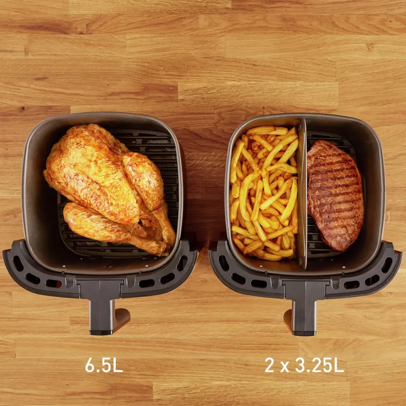 Karšto oro gruzdintuvė Tefal Easy Fry & Grill EY8018 6.5 L 1.5 kg 1830 W lietimui jautrus LCD juoda stalinė