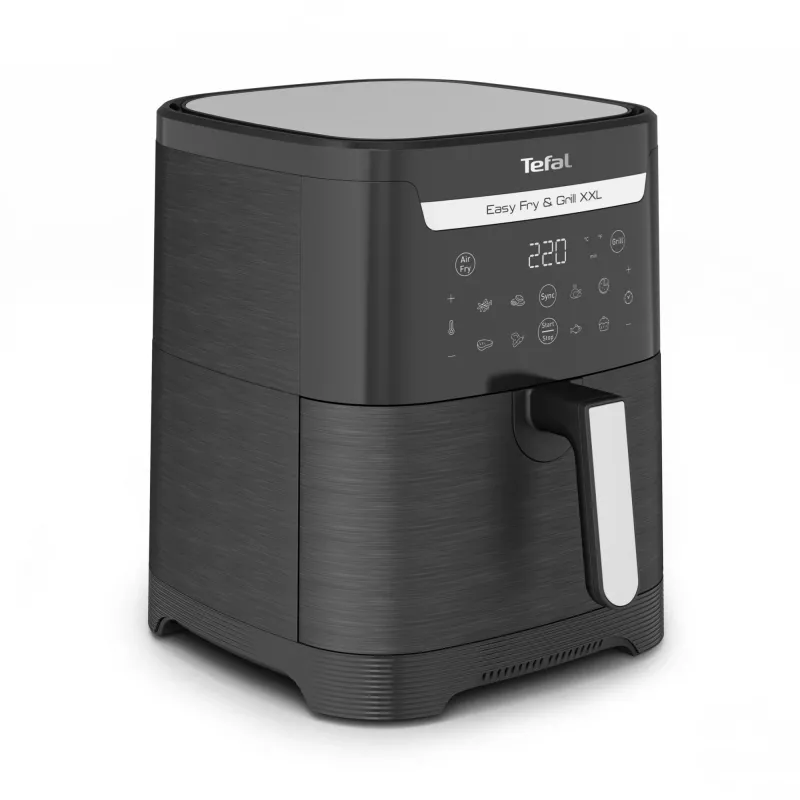 Karšto oro gruzdintuvė Tefal Easy Fry & Grill EY8018 6.5 L 1.5 kg 1830 W lietimui jautrus LCD juoda stalinė