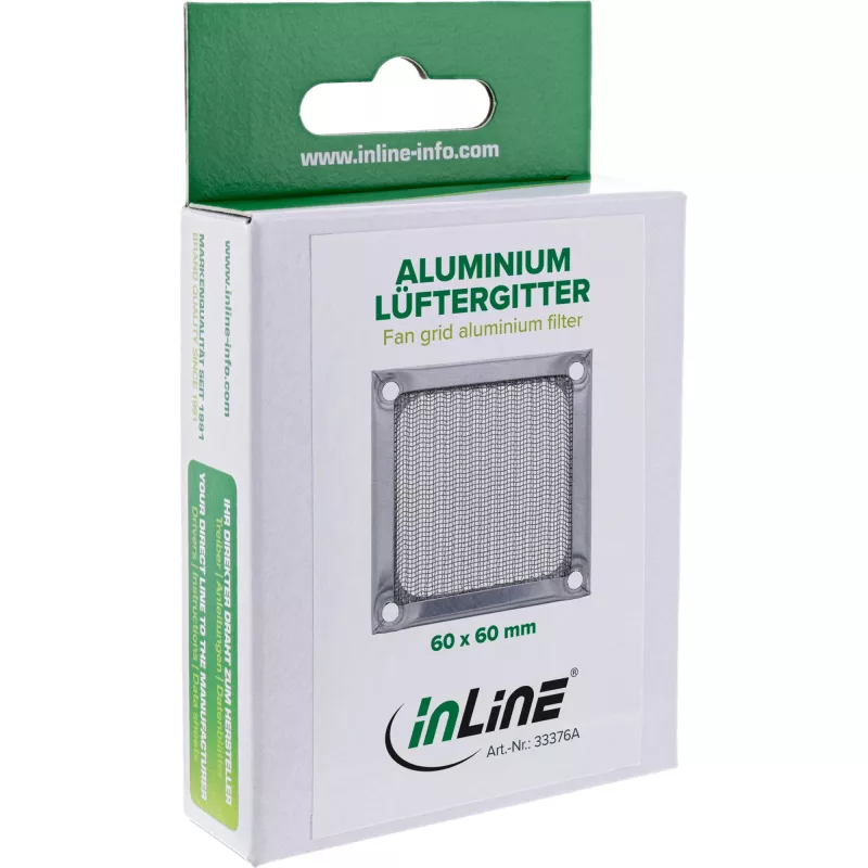 InLine Fan grotelės aliumininis filtras InLine 33376A